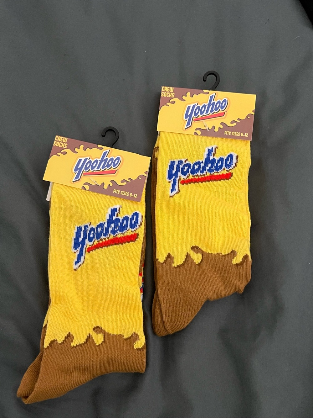 Yoo-hoo Chocolate Drink 2 Pairs of Socks New
